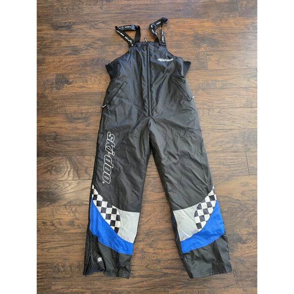 Ski-Doo Snowmobile Bibs Pants XL Extra Large Vintage Bombardier Full-Zip EUC - Picture 1 of 13